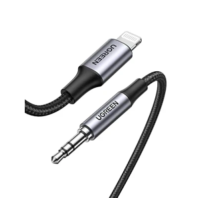 Bild av UGREEN Lightning till 3.5 mm Audio Kabel MFi Certifiering Jack Kompatibel med iPhone 14/13/ 12/11(1M)
