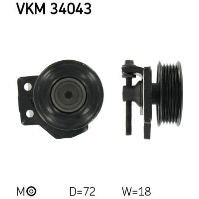 Bild av Spännrulle, aggregatrem Skf VKM 34043