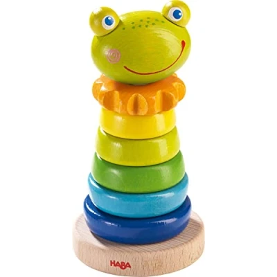 Bild av HABA 302915 Pegging Game Frog, Multicoloured, for Ages 18 Months and Up (Made in Germany)