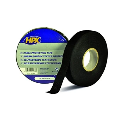Bild av HPX Kabelbeskyttelsestape sort 19mm x 25m