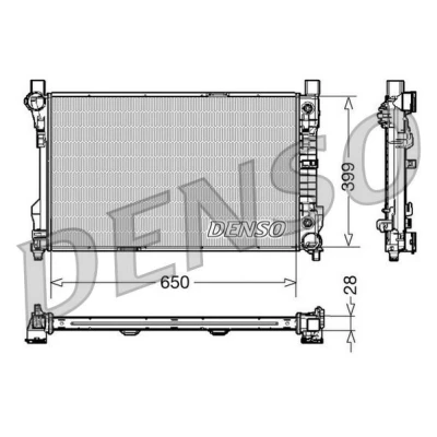 Bild av Kylare, motorkylning DENSO DRM17079