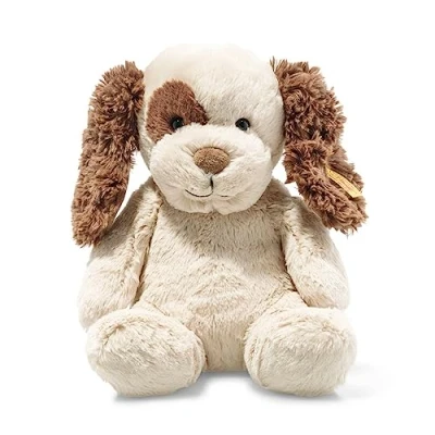 Bild av Steiff SOFT Cuddly Friends Peppi Welpe Gosedjur för barn, Storlek: One Size, Multi coloured