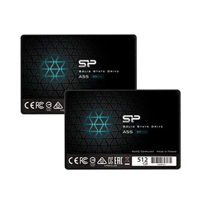 Bild av Silicon Power 2 pack 512 GB SSD 3D NAND A55 SLC cache Performance Boost SATA III 2,5 tum 7 mm (0,28 tum) intern solid state enhet
