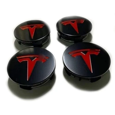 Bild av 4 stycken bilnavkapslar central för Tesla Model 3 56 mm navkapsel navkapslar navkapslar, tillbehör