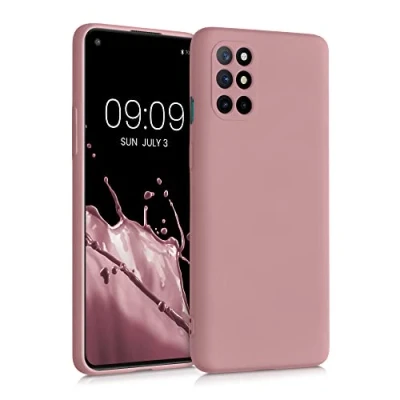 Bild av kwmobile Fodral kompatibelt med OnePlus 8T mjukt och fint skydd i TPU silikon vinterrosa