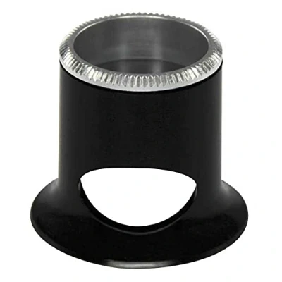 Bild av Bergeon 2611 TN 4X Watchmaker Loupe Biconvex Air 2.5 Swiss Made, Svart, Klassisk