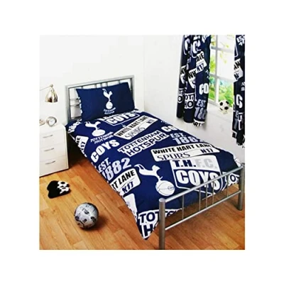 Bild av Tottenham Unisex lapptäcke för enkelsängar, flerfärgad, enkel