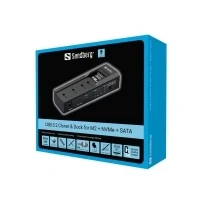 Bild av Sandberg USB 3.2 Cloner and Dock for M2 + NVMe SATA