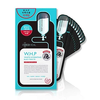 Bild av MediHeal, W.H.P White Hydrating Black Mask EX, 25 ml, paquet de 10