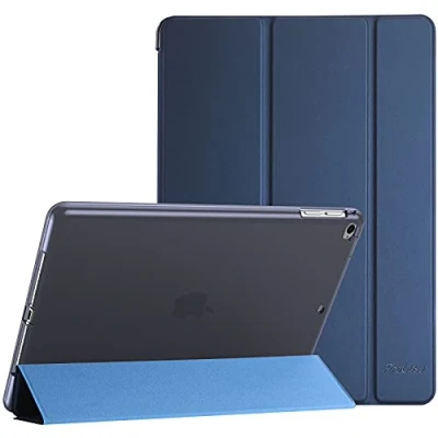 Bild av ProCase Fodral Skydd till iPad 9,7 tum 2018 6:e Gen / 2017 5:e Gen, Air 1/2, Mjuk TPU Baksida Skyddsfodral Smart Folio Case Marinblå