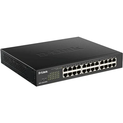 Bild av D Link DGS 1100 24PV2/E 24 Portars Gigabit PoE Smart Managed Switch med 12 Portar, 100W budget, 802.3af/at, VLAN support, lager 2 funktioner, QoS, 802.3az EEE Endast EU nätsladd