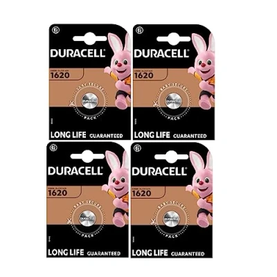 Bild av 4X Duracell 1620 (4 blister med 1 batteri) 4 batterier (CR1620)