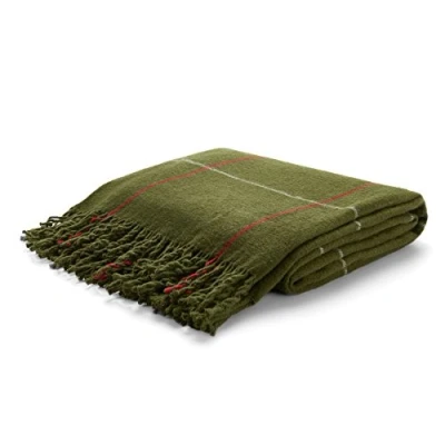 Bild av Arus filt 150 x 200 cm OEKO TEX® certifierad, Mönster: OLIVE, Mått: