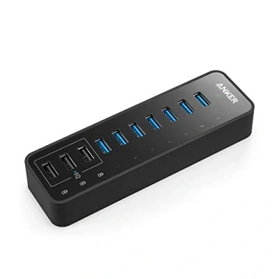 Bild av Anker A7515311 USB Hub, 4 portar, Svart