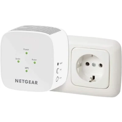 Bild av NETGEAR WLAN repeater EX3110 förstärkare AC750 (dual band WiFi 2,4/5 GHz, täckning 2 till 3 rum och 20 enheter, upp 750 Mbps hastighet), vit