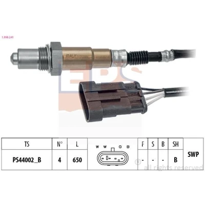 Bild av EPS 1.998.241 Sonde lambda Made in Italy OE Equivalent chauffé, planaire, Filetage prégraissé ALFA ROMEO: MiTo, 147, 159 Sportwagon