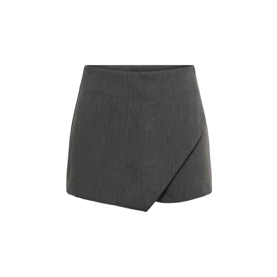 Bild av Only Onlmist Yasmine Mw Wrap Skorts TLR Noos, Mörkgrå melange, 40
