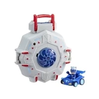 Bild av PJ Masks Power Heroes Headquarter, lekset med bil och figur, leksak för pojkar flickor