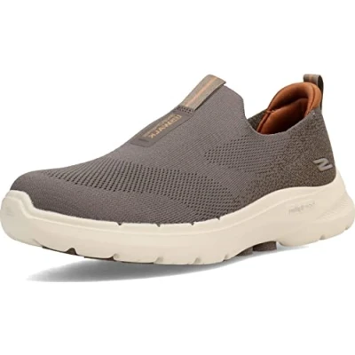Bild av Skechers Go Walk 6 Sneaker för män, Mullvadsbrunt, 40 EU
