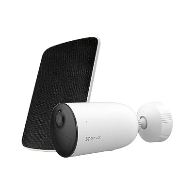 Bild av EZVIZ CB3 Kit 2K utomhus trådlös WiFi säkerhetskamera med solpanel, AOV, formdetektering av människor/fordon, färg nattseende, tvåvägsljud, aktivt försvar, IP66