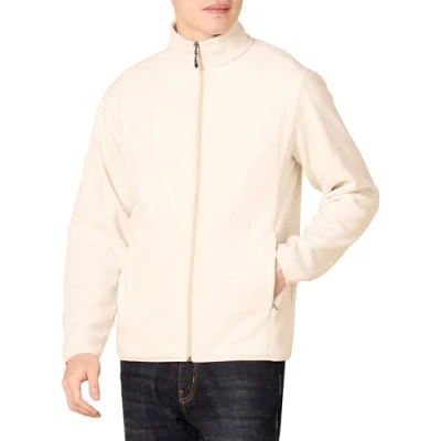 Bild av Amazon Essentials Men&#039;s Fleecejacka med dragkedja (finns i Big &amp; Tall), Havregryn ljung, XS