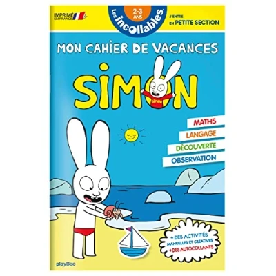 Bild av Cahier de vacances 2025 Simon Les incollables Toute Petite Section à 2/3 ans