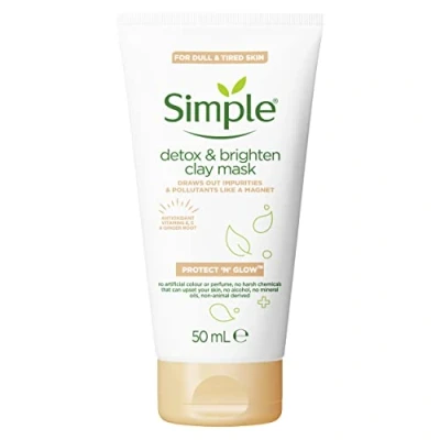 Bild av Simple Protect &#039;N&#039; Glow Detox &amp; Brighten Clay Mask 50 ml