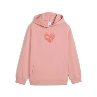 Bild av Puma Flaming LOVE Luvtröja för barn, Storlek: 176, Pink fruit