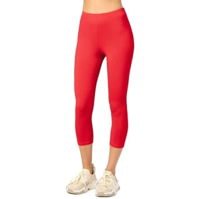 Bild av Merry Style Dam 3/4 Leggings MS10 199(Röd, XS)