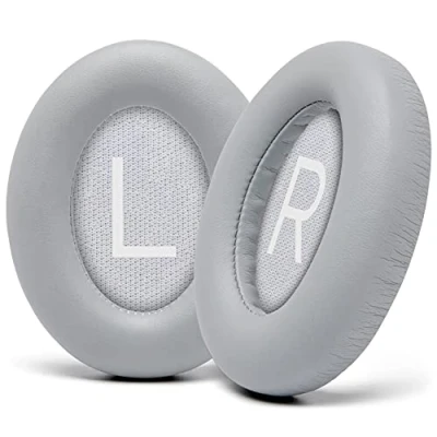 Bild av WC Wicked Cushions Uppgraderade utbytesöronkuddar för Bose 700 brusreducerande hörlurar (NC700) Mjukare PU läder, lyxigt Memory Foam, extra tjocklek, hållbara öronkuddar (Silver)