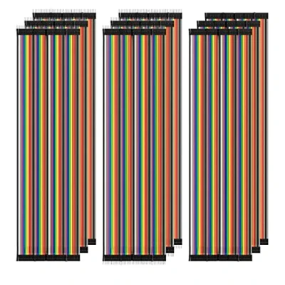 Bild av AZDelivery 3 x Bygelkabel 40 ST. 20 cm M2M / F2M F2F Vardera kompatibel med Arduino och Raspberry Pi Breadboard inklusive en E Book!