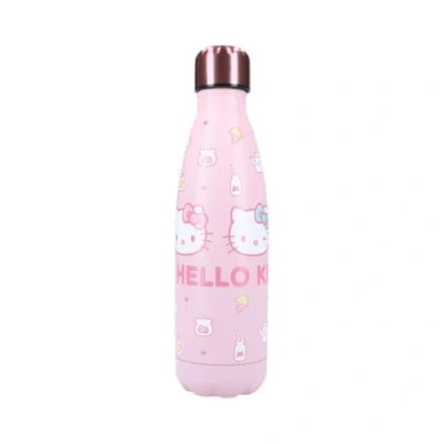 Bild av My sweety pop Hello Kitty vattenflaska i rostfritt stål barn vuxen tonåring måltid 22,5 cm 700 ml hydrering presentidé flaska rosa