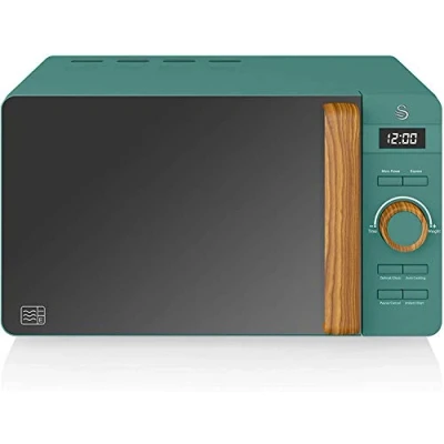 Bild av Micro ondes Digital 20L Design Moderne Nordic SWAN SM22036GRENEU800WVerde 41033