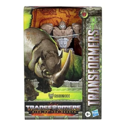 Bild av Transformers Rise of the Beasts Voyager klass noshörning actionfigur