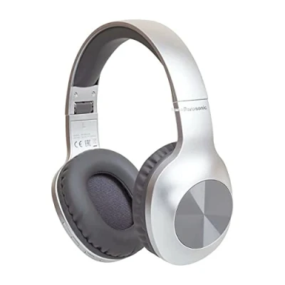 Bild av Panasonic RB HX220BDES Trådlösa hörlurar, Bluetooth, över örat, kraftfull bas, snabb och enkel anslutning, ergonomiska hopfällbara silver