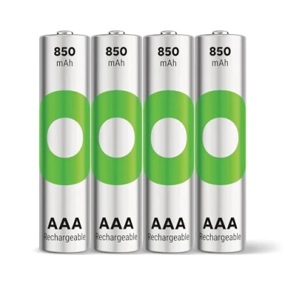 Bild av GP RECYKO AAA batteri Micro NiMH 850 mAh, 1,2 V, 4 stycken