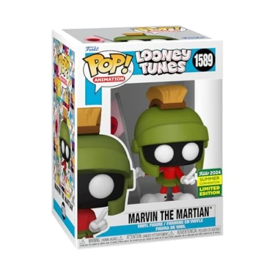 Bild av Funko! Pop! Animation: Looney Tunes Marvin the Martian with Flag 10cm Figur