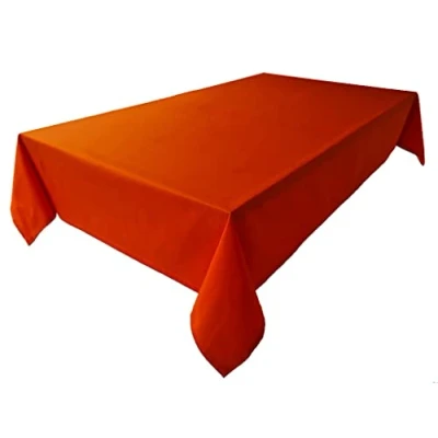 Bild av Högkvalitativ bordsduk, bordslinne av 100% bomull, kollektion koncept, färg och storlek valbar (bordsduk 40 x cm, orange)