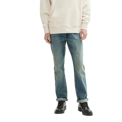 Bild av TOM TAILOR denim herr Aedan raka jeans, 10147 Stenblå Tint, 31W / 30L