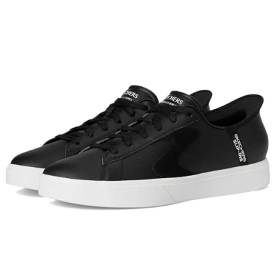 Bild av Skechers Herr handsfree Slip ins Eden Lx Strando Sneaker, Svart Duraleather vit trim, 45 EU