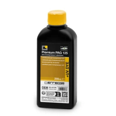 Bild av ERRECOM PAG 125 + UV DYE 250 ml, A/C Compressor Oil for Traditional and Electric Vehicles with R134a R1234yf