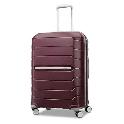 Bild av Samsonite Freeform Resväska, hård utsida, expanderbar med dubbla spinner hjul, Checked Medium 24 Inch