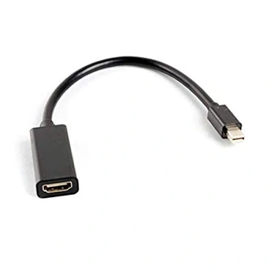 Bild av Lanberg AD 0005 BK Mini Displayport 1.2 (Mini Dp) kontakt till HDMI A (1,3 B) honadapter med kabel, 20 cm svart
