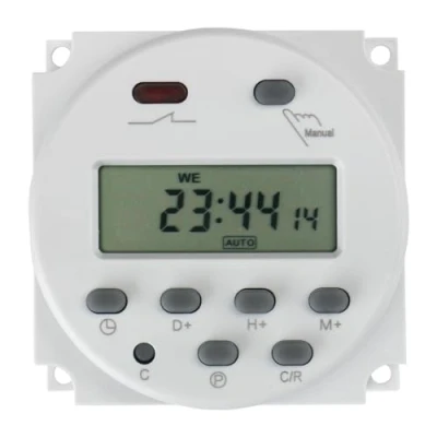 Bild av Baomain CN101 A DC/AC 12 V 16 ampere digital LCD kraftprogrammerbar timer tidsreläbrytare stöder 17 gånger dagligt veckoprogram