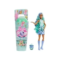 Bild av Barbie Pop Reveal docka och tillbehör i bubbelteserien, modedocka husdjur med doft av grönt te, åtta överraskningar som inkluderar färgförändring, mugg förvaring, HTJ21