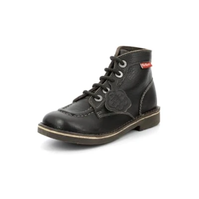 Bild av Kickers Unisex barn Kick Col slip on stövlar, Brun Marron Foncé Perm 92, 41 EU