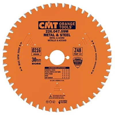 Bild av CMT Orange Tools 226.047.09 M Cirkelsågblad för metaller 216 x 2,2 30 Z 48 FWF 8 grader