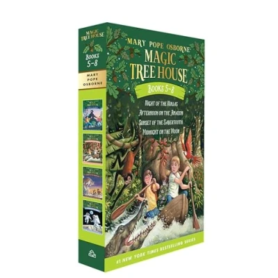 Bild av Magic Tree House Books 5 8 Boxed Set: Night of the Ninjas / Afternoon on Amazon Sunset Sabertooth Midnight Moon