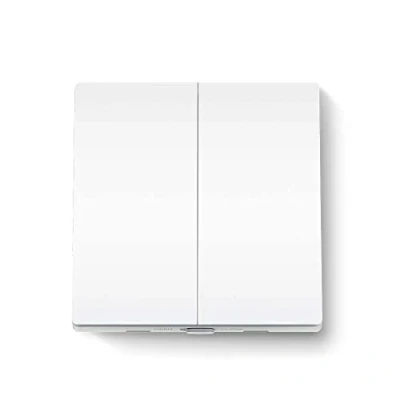 Bild av Tapo TP Link S220 Smart strömbrytare, 2 växlad 1 vägs fjärrkontroll, röststyrning via Amazon Alexa eller Google Assistant, batteridriven [Måste användas med H100 Hubb]