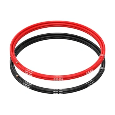 Bild av MMOBIEL 16 AWG Elektrisk Silikonkabel Gauge (1,31 mm²) Förtennad Kopparkabel 2 Separata Kabeln Röd &amp; Svart Varje 1,5 m / 5 ft för RC, Drönare, 3D Skrivare, Batterier, Högtalarkablar, Led Strips